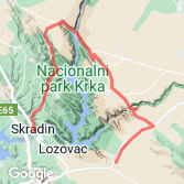 Mapa Park Narodowy Krka